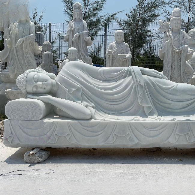Tượng Phật Niết Bàn Bằng Đá